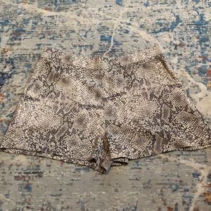 Calvin Klein large snakeskin print shorts